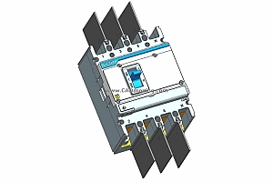 NXMS-160R 4P塑料外壳式断路器三维模型