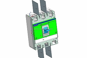 NXMS-1000 3P塑料外壳式断路器三维模型