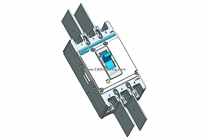 NXM-63H 3P塑料外壳式断路器三维模型