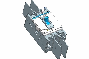 NXM-125S 3P塑料外壳式断路器三维模型