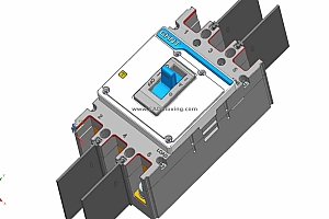 NXM-160H 3P塑料外壳式断路器三维模型