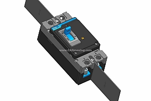 NXM-250S 2P塑料外壳式断路器三维模型