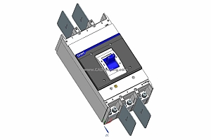 NXM-1600 3P塑料外壳式断路器三维模型