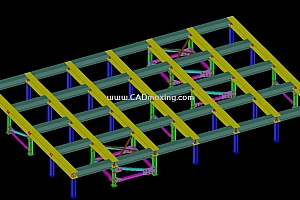6mx4mx2m钢结构平台