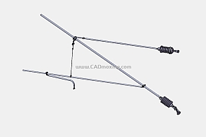 款式2-3.6m和谐号高铁动车动电弓动力电线悬架吊具