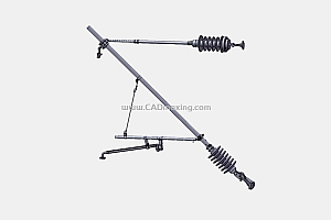 款式5-1.8m复兴号高铁动车动电弓动力电线悬架吊具