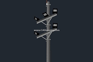 水泥电线杆泛光照明横梁LED钢架构支架