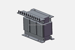 QZB-J-28~30起动用自耦减压变压器三维模型