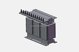 QZB-J-40~45起动用自耦减压变压器三维模型