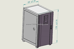 TNDZ-30柱式交流自动稳压器三维模型