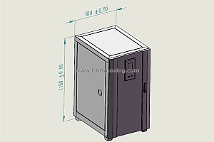 TNSZ-50柱式交流自动稳压器三维模型