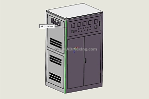 TNSZ-350~500柱式交流自动稳压器三维模型