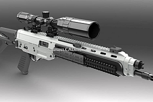 3-9x50m高倍瞄准镜模型