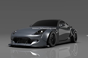 日产汽车nissan 350Z 跑车外形曲面设计