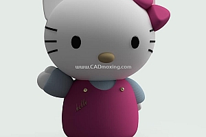 Hello Kitty 猫玩具模型
