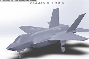 SolidWorks建模+设计树美国空军F-35隐身战斗机