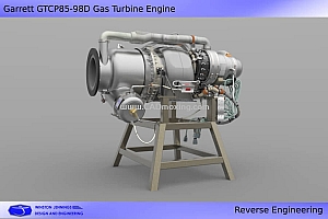 GTCP85-98D涡轮航空发动机模型