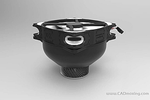 湍流式电脑主板CPU高效铝合金散热器