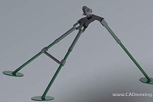 重型枪械三脚架机枪