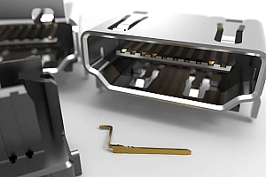 数据线FCI HDMI 直角接头