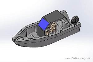 一艘小型快艇