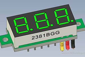 电压表 2.8英寸显示器 DC0V~100V3线