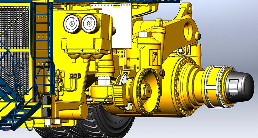 CAD模型网komatsu830e-AC 小松830E超大型装载车三维模型