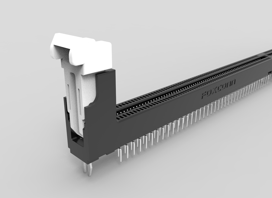 CAD模型网Foxconn 富士康 AH08847-A9B2G-4M DDR4内存插槽三维模型
